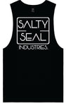 Salty Seal Singlet Black