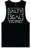 Salty Seal Singlet Black