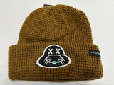 Brown "SALTY SEAL" Waffle Beanie